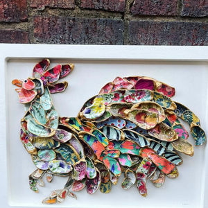 Oyster Shell Art: Rooster