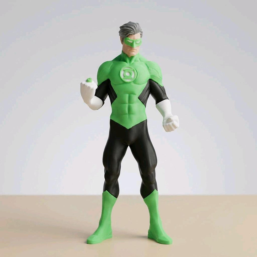 Thumbnail: Green Inspired 3D Printed Figure | Superhero Statue | Comic Book Collectible | S