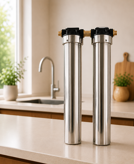 20" vandfilter i rustfrit stål til helt hus vandfiltrering