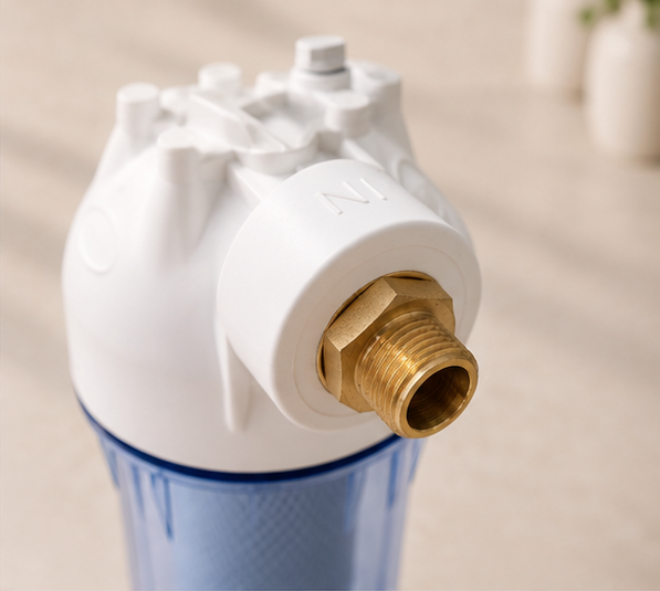 Vattenfilter med kokosbaserad aktivt kolblockfiltrering mot bekämpningsmedel, PFAS och mikroplaster