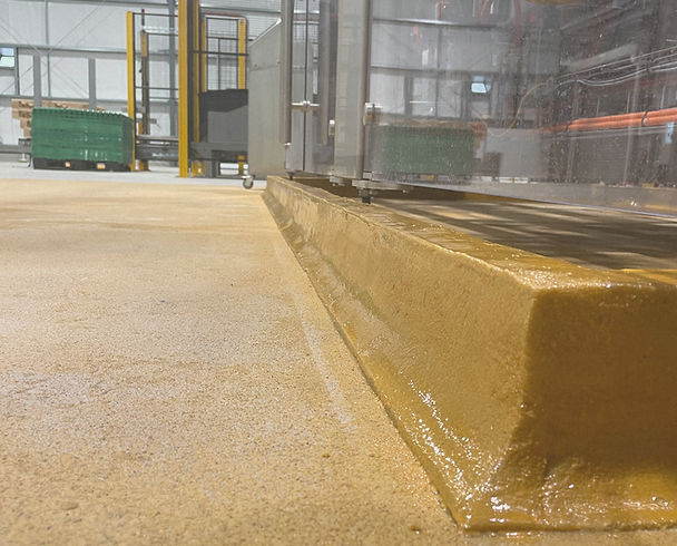 industrial flooring with bund