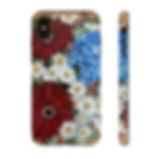 Thumbnail: Red, White and Blue Floral Phone Case
