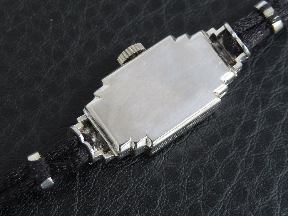 Thumbnail: Stunning Platinum and Diamond Ladies Art Deco Cocktail Watch by Vertex c1950