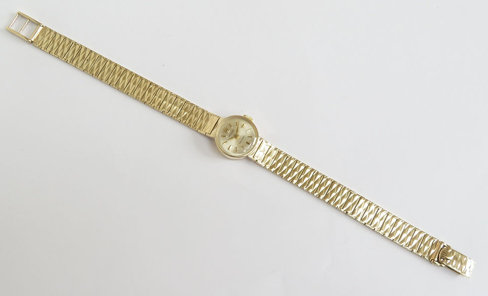 Thumbnail: Solid 9ct Gold Rolex Precision Cocktail Watch c1964