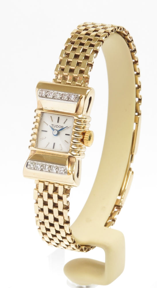 Thumbnail: 9ct Gold and Diamonds Rolex Tudor 1951