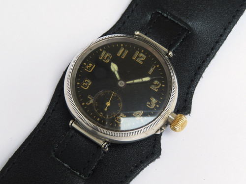 Very Rare Silver Longines Borgel Military Trench Watch c1915