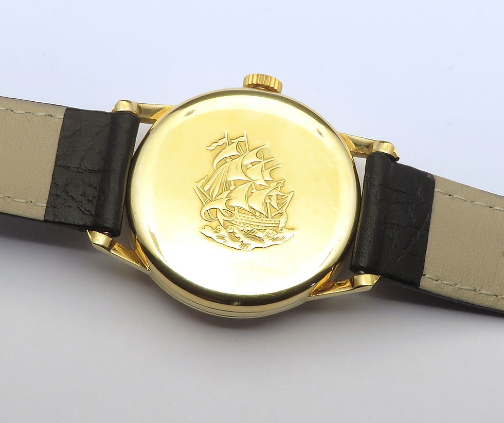 Thumbnail: Stunning Solid 18ct gold Longines Flagship Deluxe Calibre 30LS   c1958