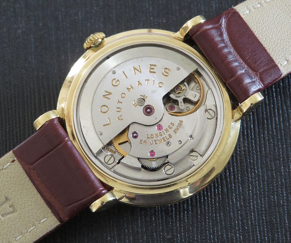 Thumbnail: Very Rare Solid 18ct Gold Longines 290 Deluxe c1960