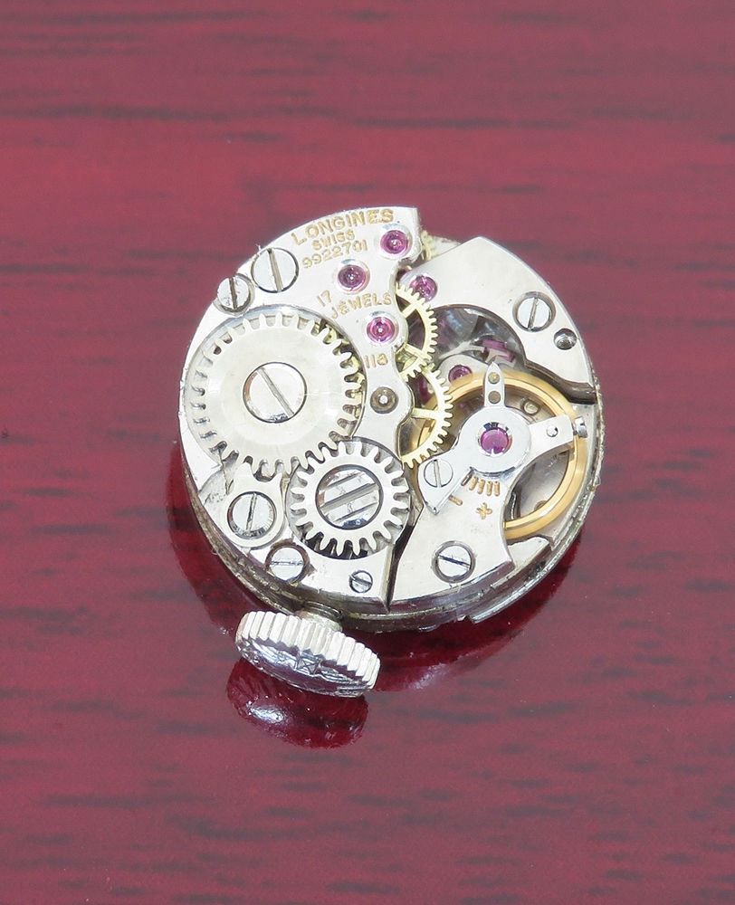 Thumbnail: Very Rare Longines 18ct White Gold and Diamond Ladies Cocktail Watch c1953