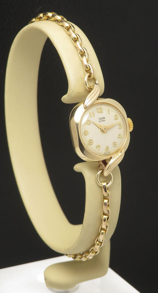Thumbnail: Solid 9ct Gold Rolex Tudor Royal Ladies Cocktail Watch c1963