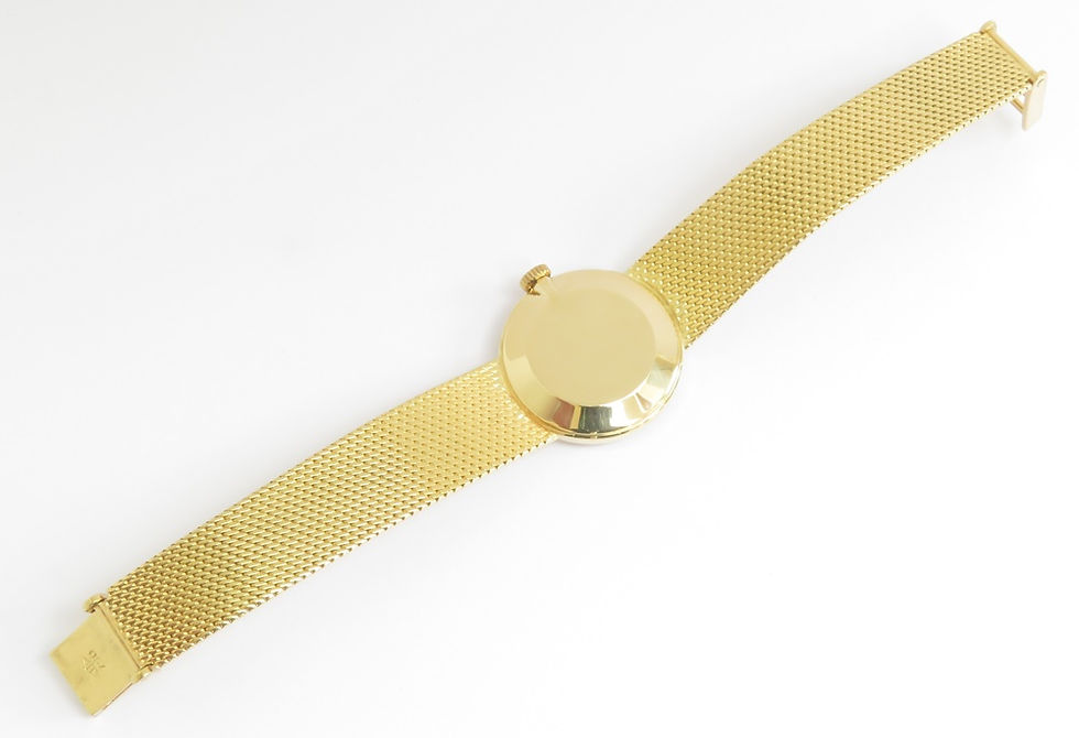 Thumbnail: Mint Original Solid 18ct Gold Omega De Ville Mid Size Watch c1965