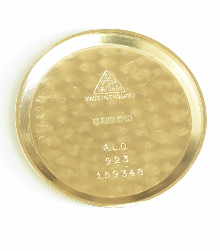 Thumbnail: Mint Original Explorer Dial Solid 9ct Gold Omega Classic Calibre 268  From 1961
