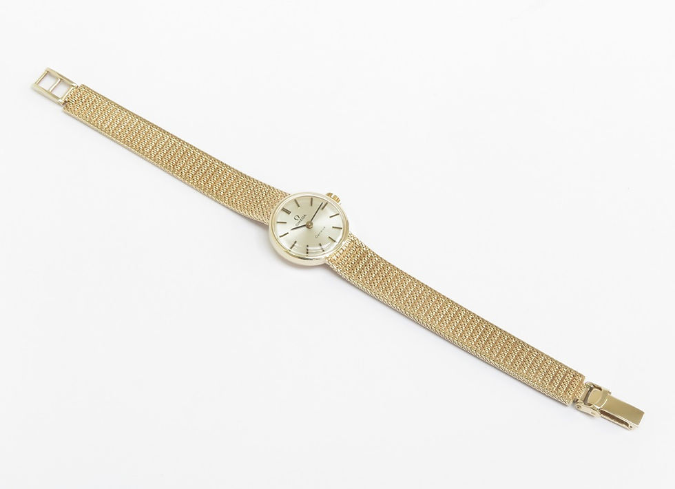 Thumbnail: Solid 9ct Gold Omega Geneve Ladies Cocktail Watch 1968