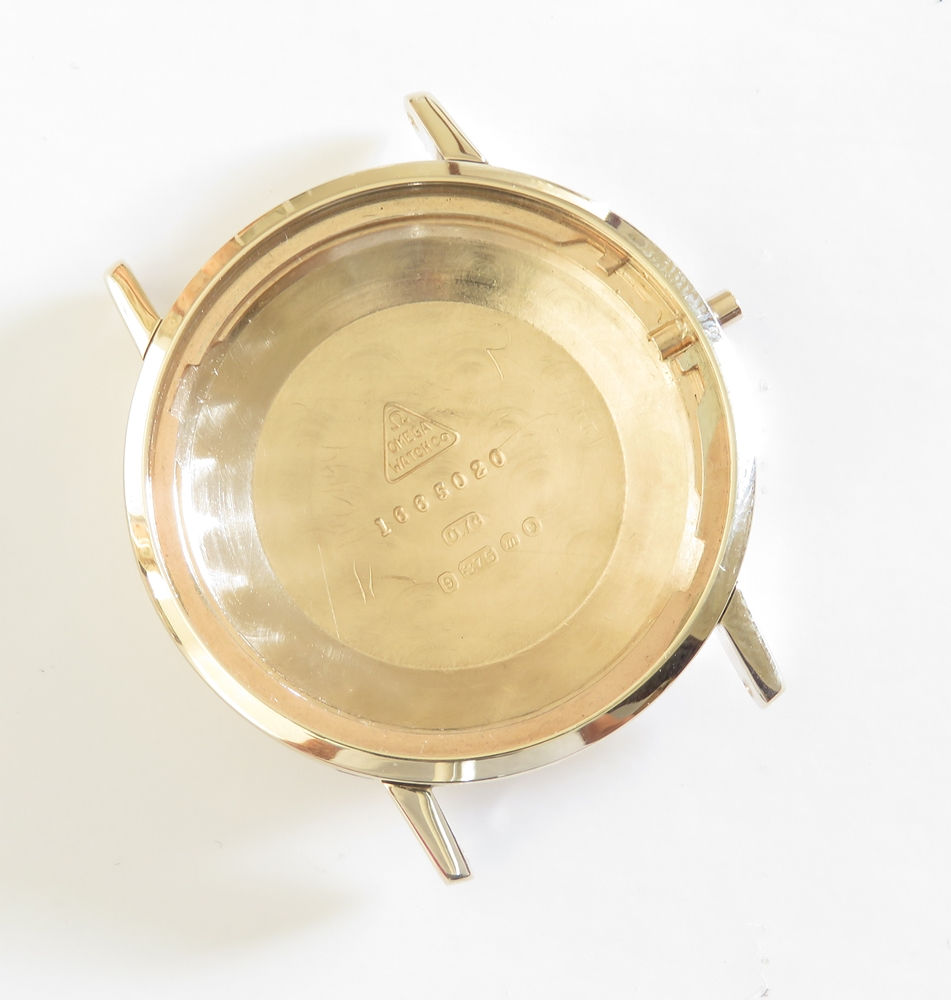 Thumbnail: Solid 9ct Gold Omega Seamaster Deville with Box, Papers and 9ct buckle 1967