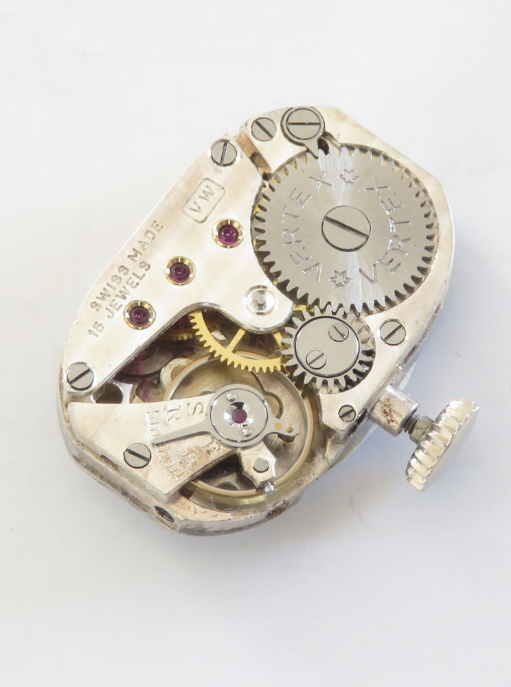 Thumbnail: Stunning Platinum Diamond Ladies Cocktail Watch by Vertex c1930