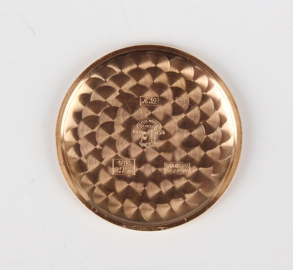 Thumbnail: Museum quality solid 18ct rose gold Ulysse Nardin gents watch c1955