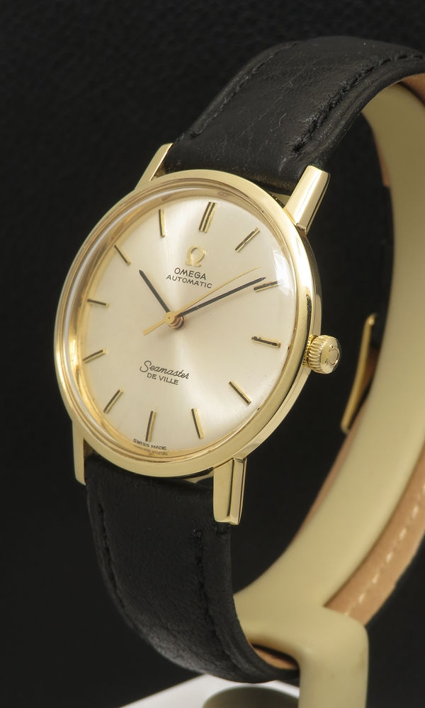 Thumbnail: Rare Mid Size all original solid 18ct gold Omega Seamaster Deville 1965-66