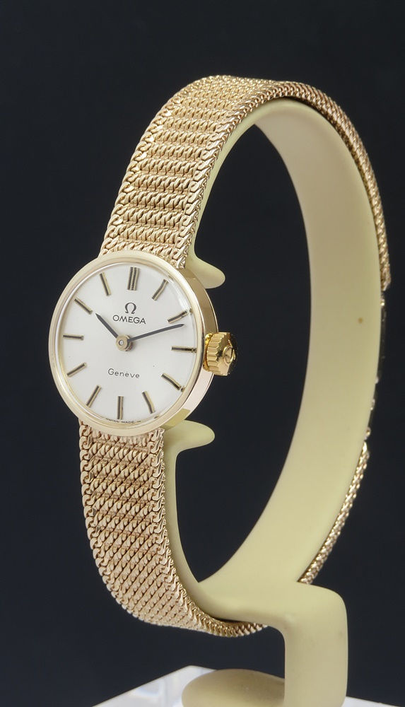 Thumbnail: Solid 9ct Gold Omega Geneve Ladies Cocktail Watch 1968