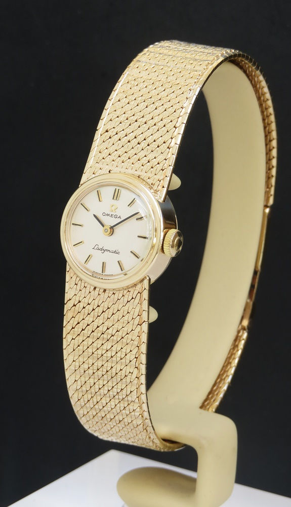 Thumbnail: Mint Original Condition Solid 9ct Gold Omega Ladymatic c1967