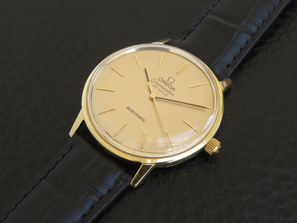 Thumbnail: Solid 18ct Gold Omega Seamaster Automatic Slimline Deluxe c1966