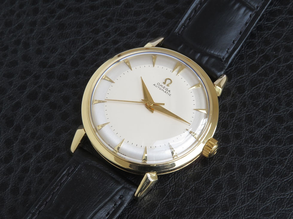 Thumbnail: Solid 18ct Gold Omega Tresor Bumper Automatic c1954
