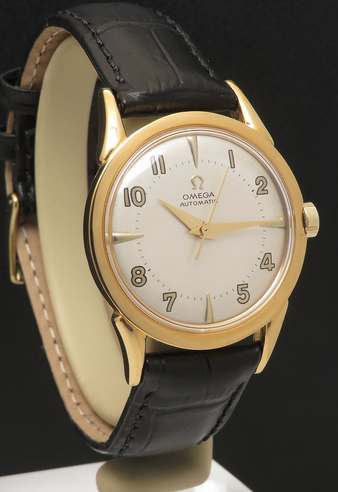 Thumbnail: Gold Capped Omega Bumper 354 Automatic two tone dial c1954