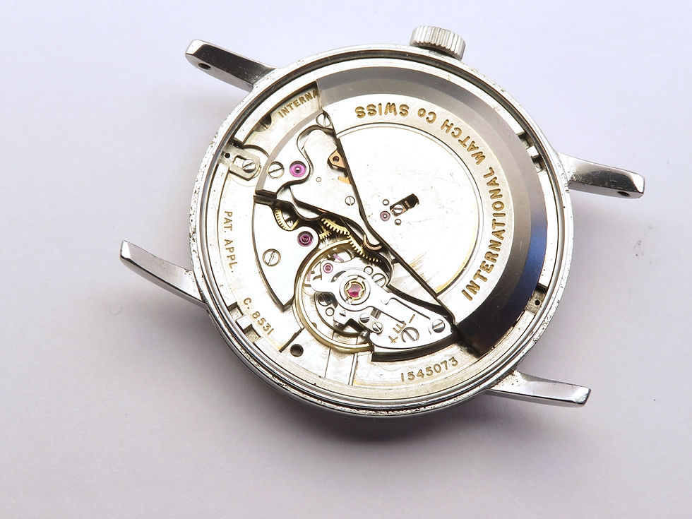 Thumbnail: Very Rare All Original  IWC 8531 Black Dial Pie Pan Automatic From 1960