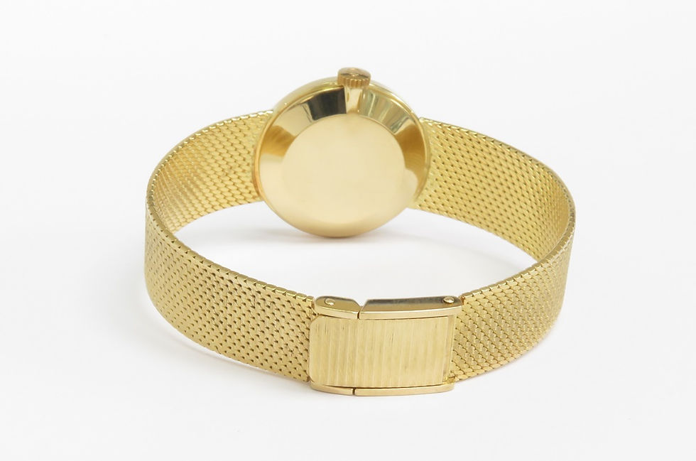 Thumbnail: Mint Original Solid 18ct Gold Omega De Ville Mid Size Watch c1965