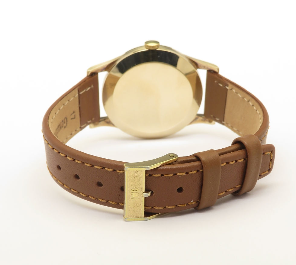 Thumbnail: Mint With Box and Buckle Solid 9ct Gold IWC Calibre 89 from 1964