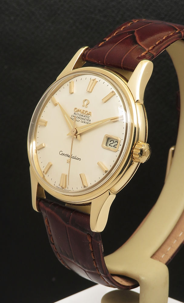 Thumbnail: Superb Heavy Solid 18ct Gold Omega Constellation Automatic From 1965