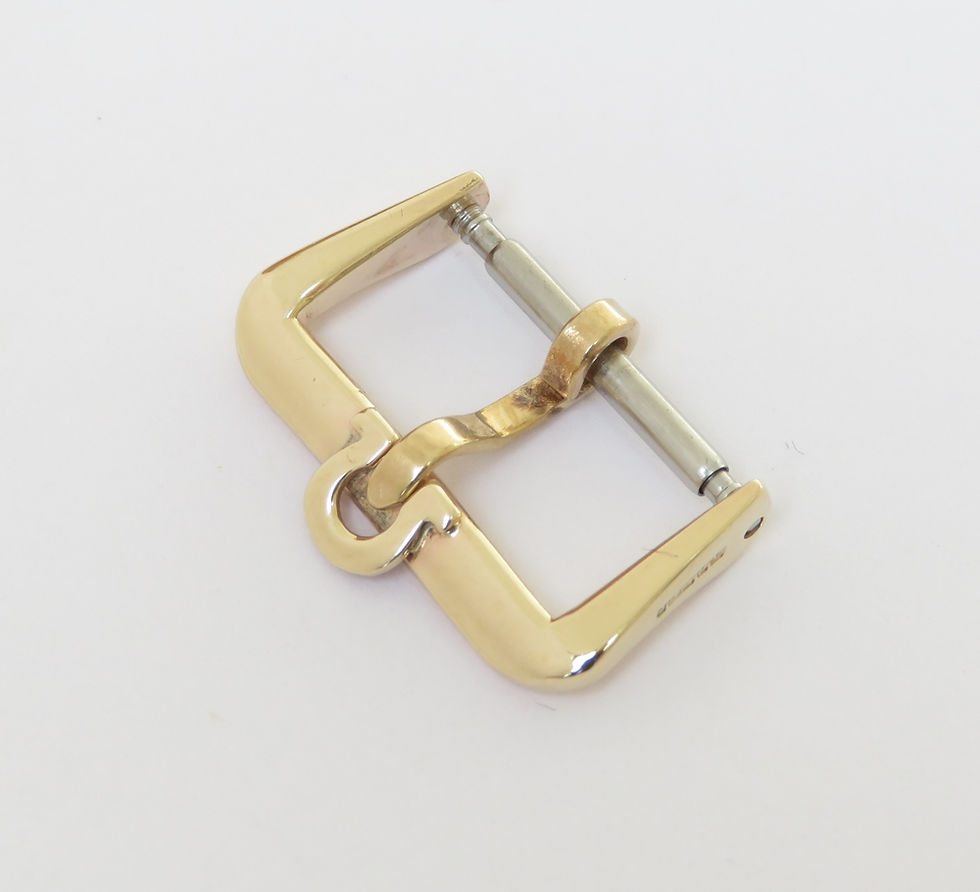 Thumbnail: Solid 9ct gold vintage Omega buckle 1961