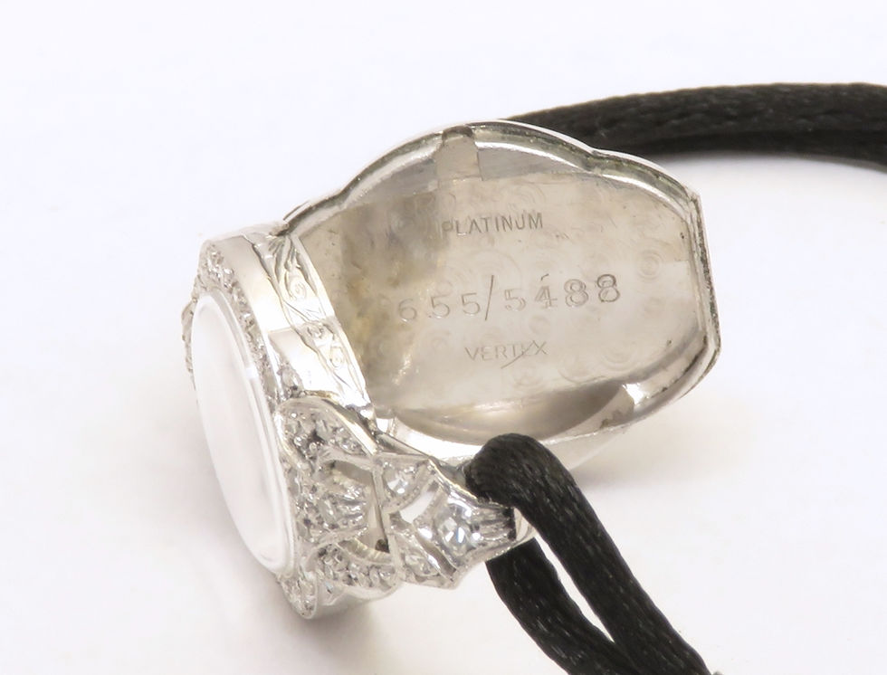 Thumbnail: Stunning Platinum Diamond Ladies Cocktail Watch by Vertex c1930