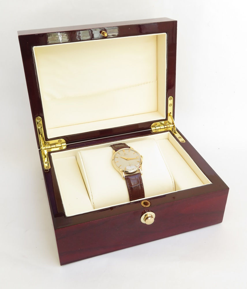 Thumbnail: Solid 9ct Gold Omega Calibre 266 c1955