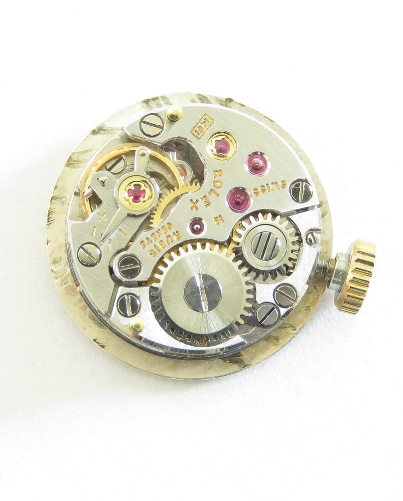 Thumbnail: Heavy Solid 9ct Gold Art Deco Rolex Precision Ladies Watch c1965
