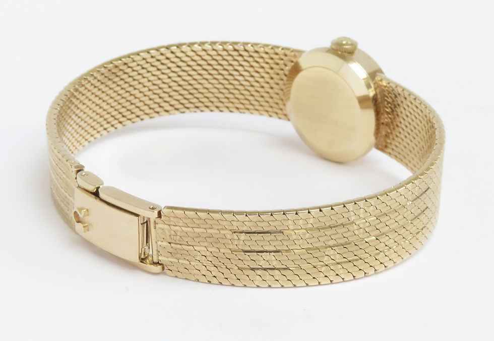 Thumbnail: Stunning Solid 9ct Gold Omega Ladymatic with Box c1963