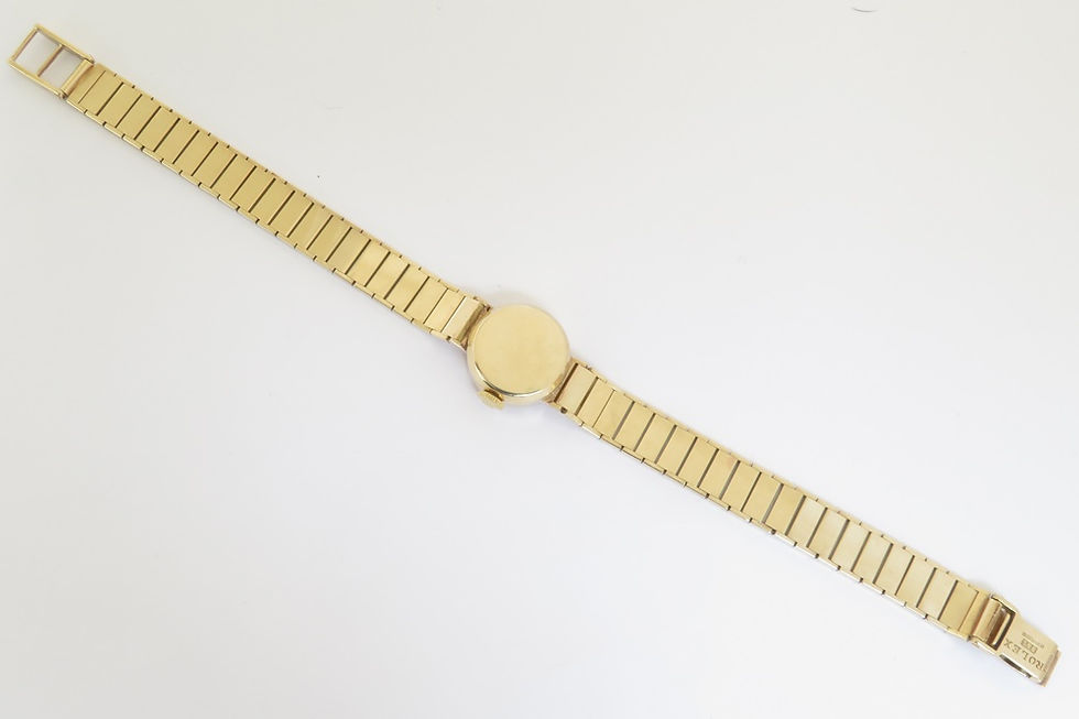 Thumbnail: Solid 9ct Gold Rolex Precision Cocktail Watch c1964