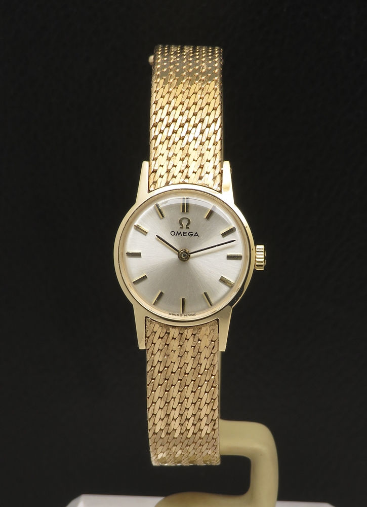 Thumbnail: Mint with boxes and papers Solid 9ct Gold Ladies Omega Watch c1967