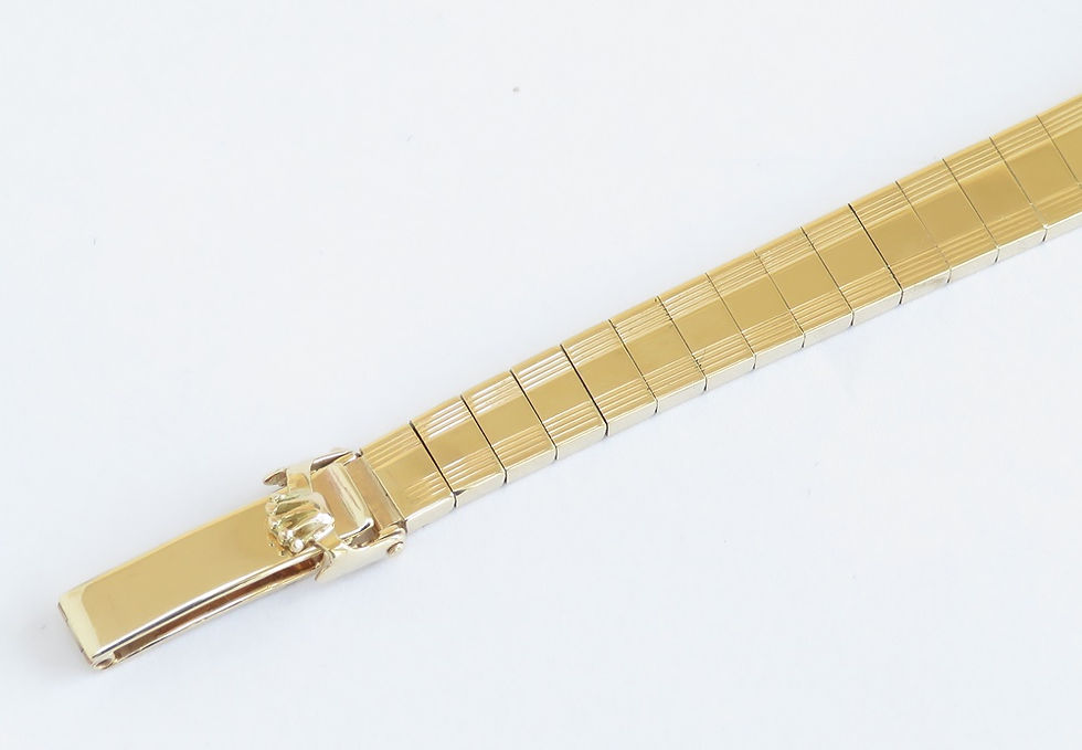 Thumbnail: Solid 9ct Gold Rolex Precision Ladies Watch c1957