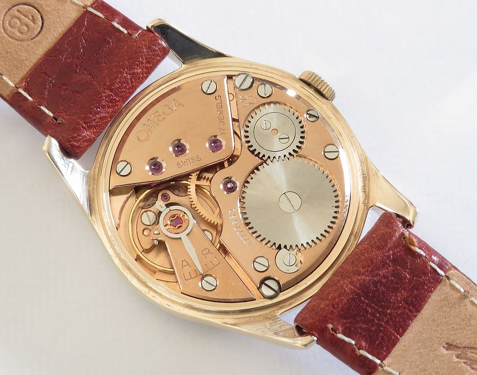 Thumbnail: Solid 9ct Gold Classic Omega Calibre 267 c1960
