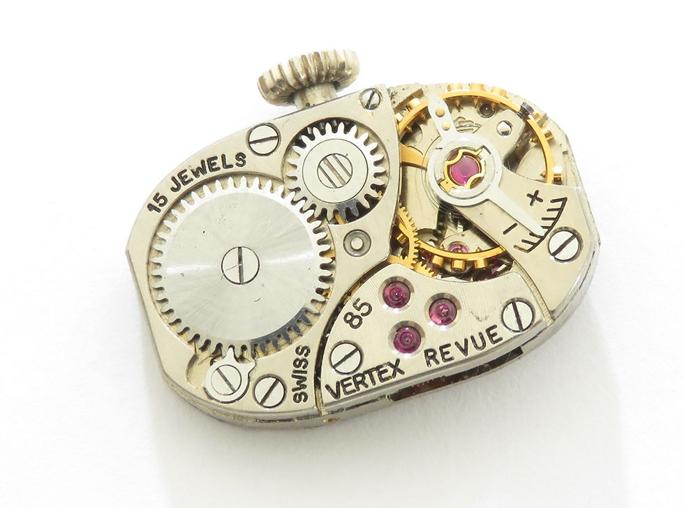 Thumbnail: Stunning Platinum Diamond Ladies Art Deco Cocktail Watch Vertex c1950