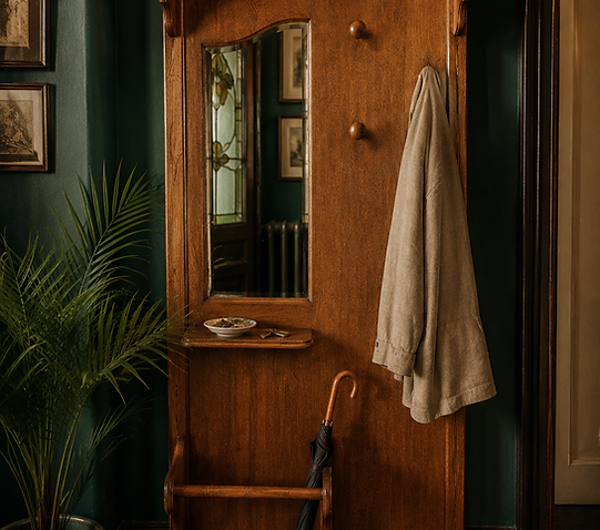 Armoire d'entrée restaurée et relookée par Renaissance Intérieure