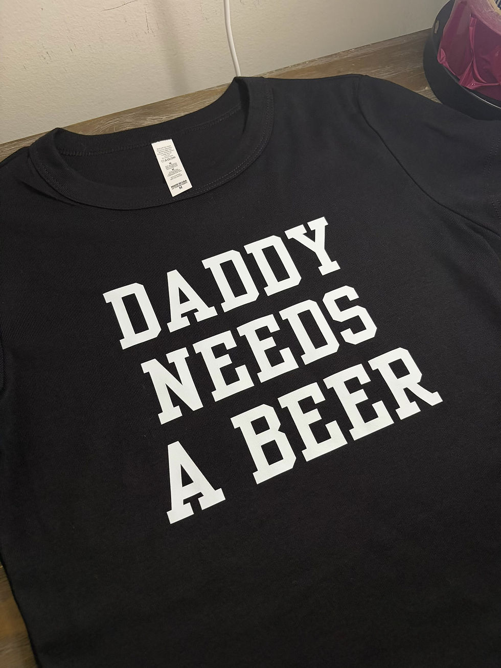 Thumbnail: Daddy Needs A Beer Vinyl Design