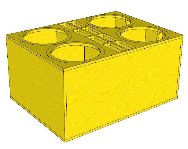 Miniatura: Projeto Caixa De Som Low Bass Spl Duto Labirinto Retangular Pelego Box 003