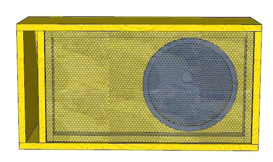 Miniatura: Projeto Caixa De Som Graves Low Bass Spl Trapezoidal Com Tela Duto Labirinto 003