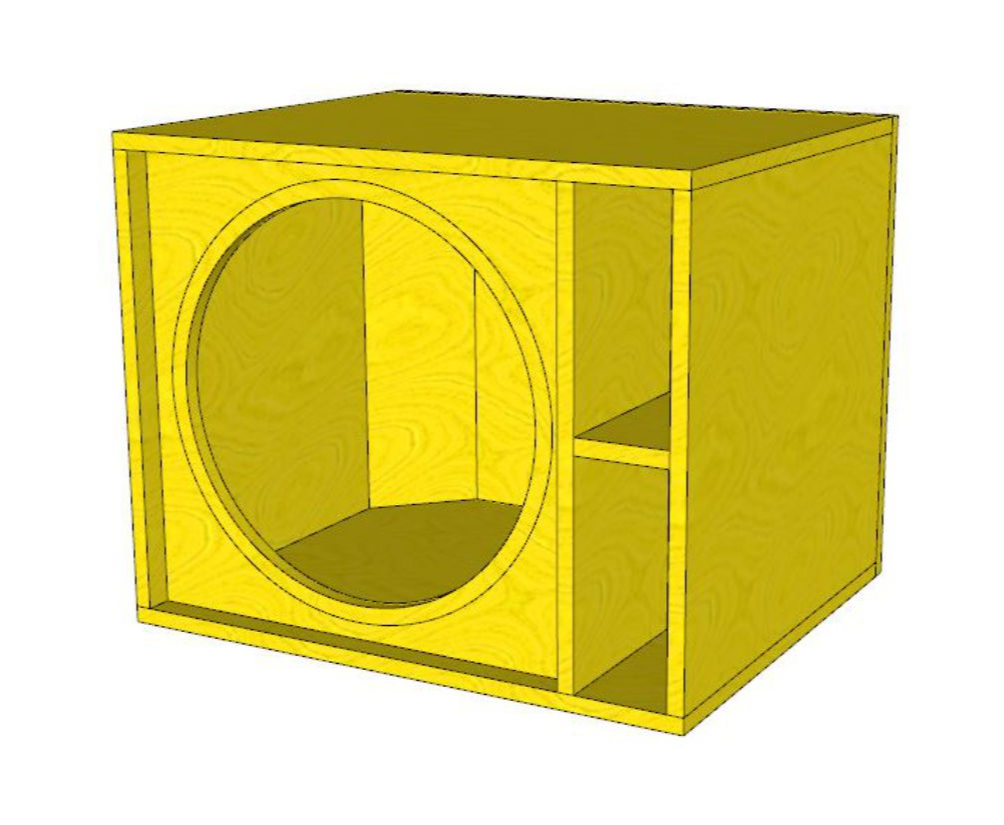 Projeto 3D Para Fabricar Caixa De Som Duto Régua Bass Reflex Pelego Box 003