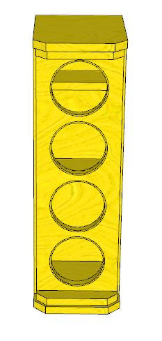 Miniatura: Projeto Caixa De Som Profisional Line Vertical C/ Caixa Ativador Retangular 005