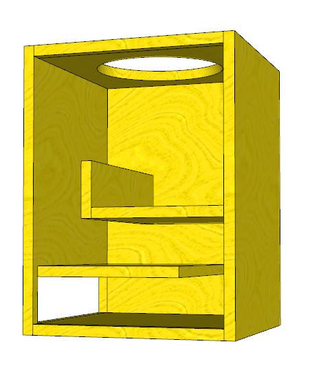 Miniatura: Projeto 3D Para Fabricar Caixa De Som Low Bass Duto Labirinto 003