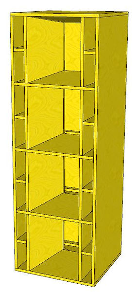 Projeto para caixa de som cornetada pelego box