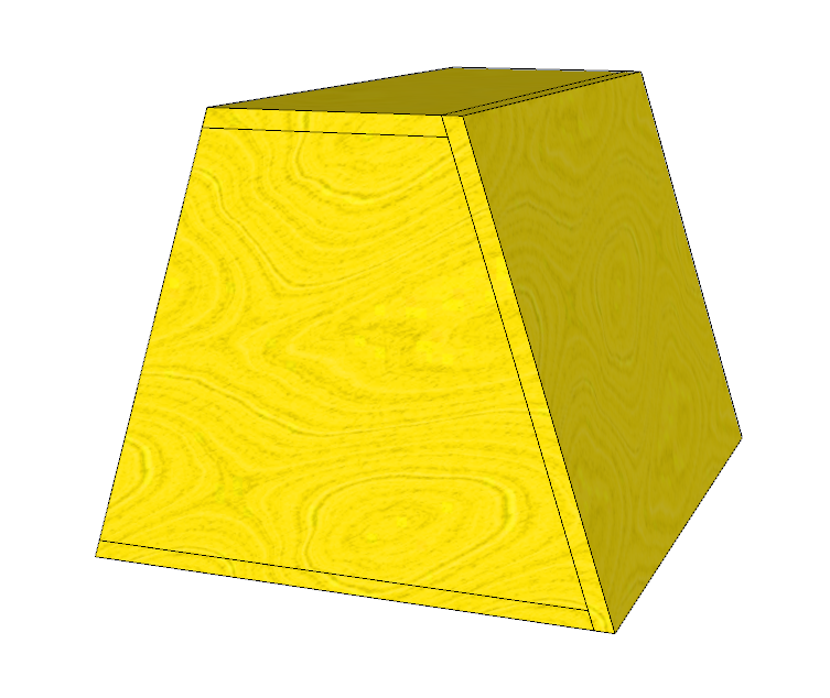 Miniatura: Projeto caixa de som bass reflex duto retangular trapezoidal pelego box 003