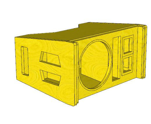 Miniatura: Projeto Caixa De Som Profissional Line Array 2 Vias Trapezoidal 005